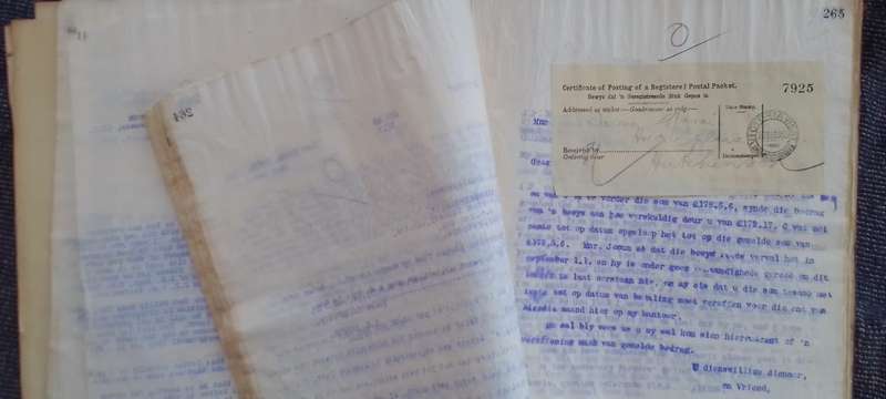 LETTER BOOKS, 1919, 1931, 1932. Karoo history - Final letter book listing. VIEW DESCRIPTION.