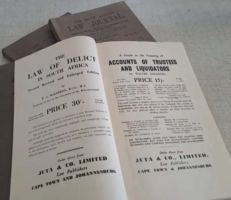 THE SOUTH AFRICAN LAW JOURNAL 1929 - 1942 - PLEASE READ DESCRIPTION.