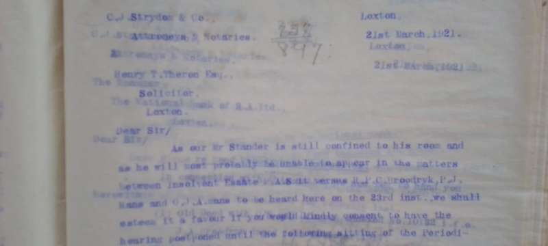 LETTER BOOKS, 1919, 1931, 1932. Karoo history - Final letter book listing. VIEW DESCRIPTION.