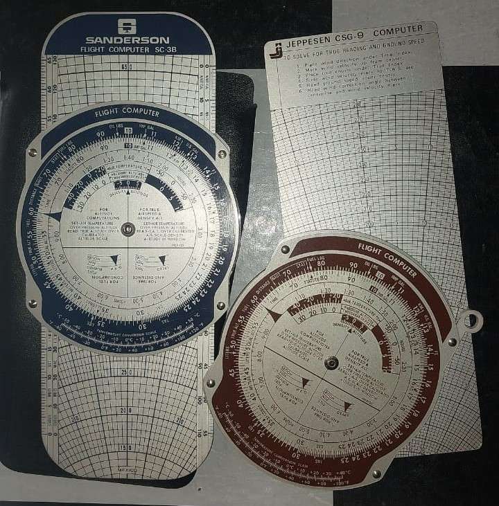 Vintage Jeppesen and Sanderson Flight Computers as illustrated.