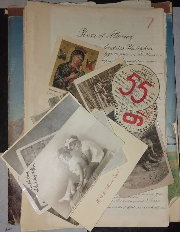 A useful selection of antique and vintage "paper" for scrapbooking!