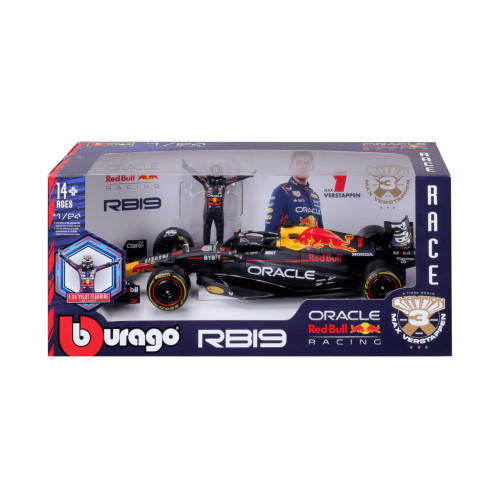 1/24 Red Bull F1 RB19 2023 with Driver Figure - #1 Max Verstappen