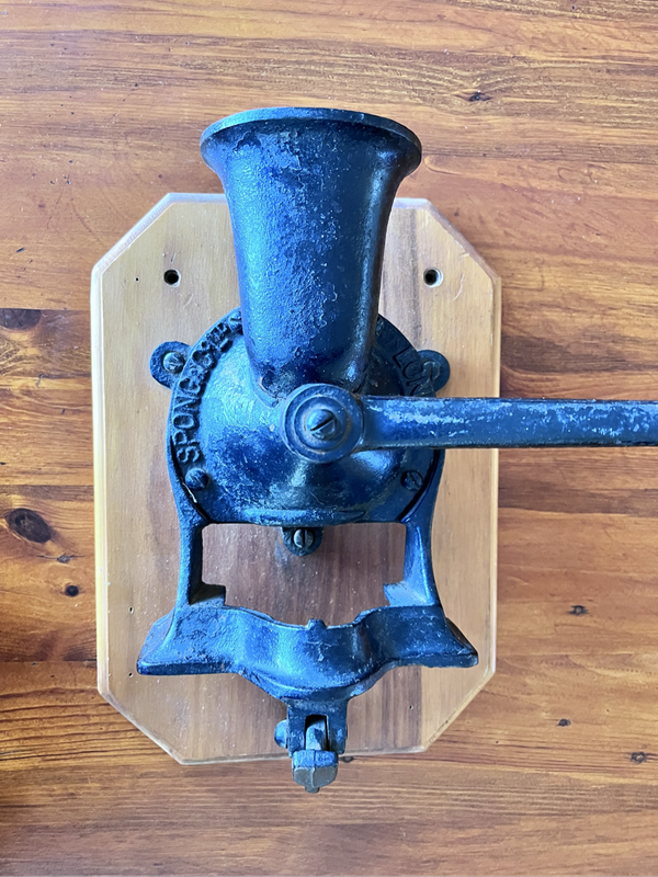 Vintage Spong coffee burr grinder - made in London