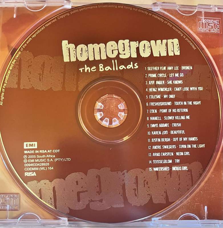 Homegrown - The Ballads (cd code: CDEMIM (WL) 164)