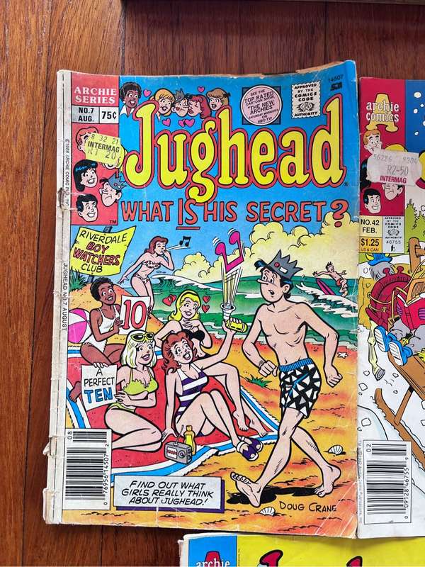 5 Jughead vintage Archie Series comics