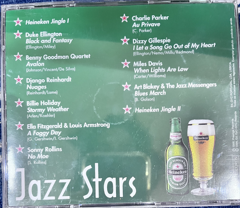 Jazz Stars promo CD Heineken CD-1053