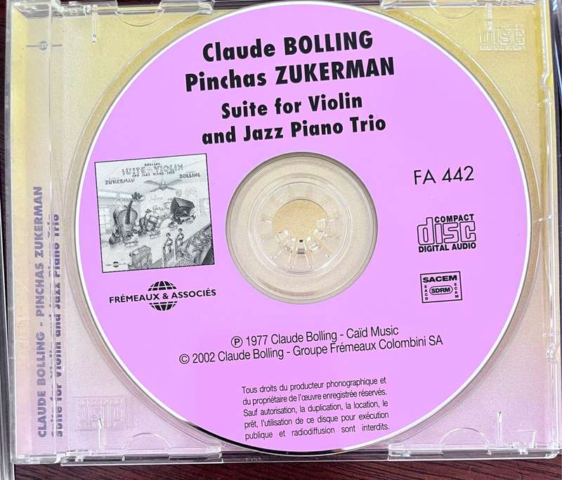 Bolling Suite for Violin and Jazz Piano Trio - FA422