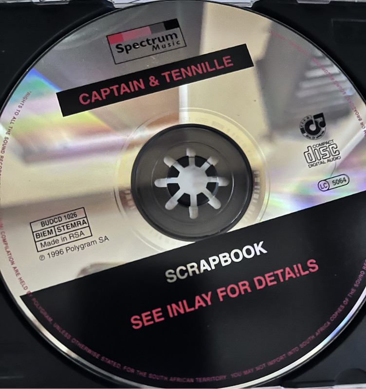 Captain and Tennille - Scrapbook BUDCD1026