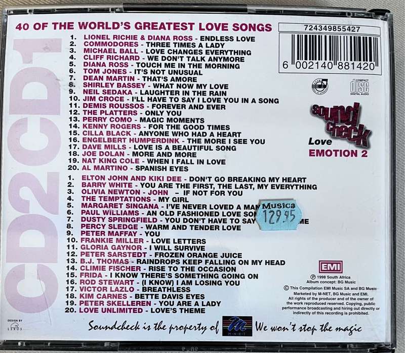 Love Emotion 2 Sound Check - double CD
