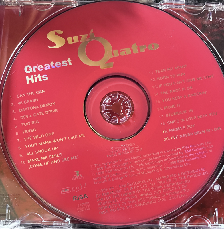 Suzi Quatro - Greatest Hits CDGOLD(GSB)40