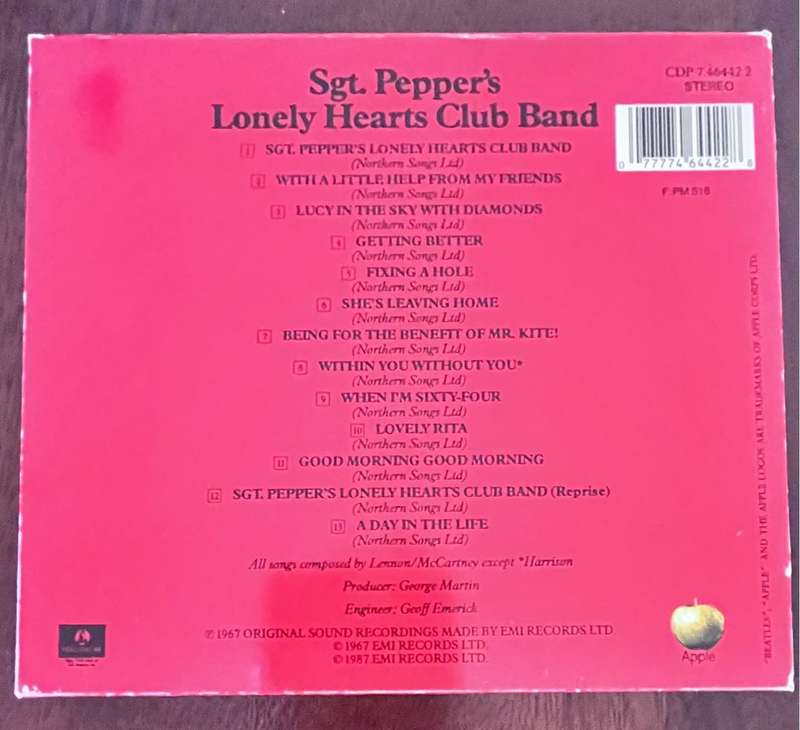 Sgt. Peppers Lonely Hearts Club Band (CDP7464422)