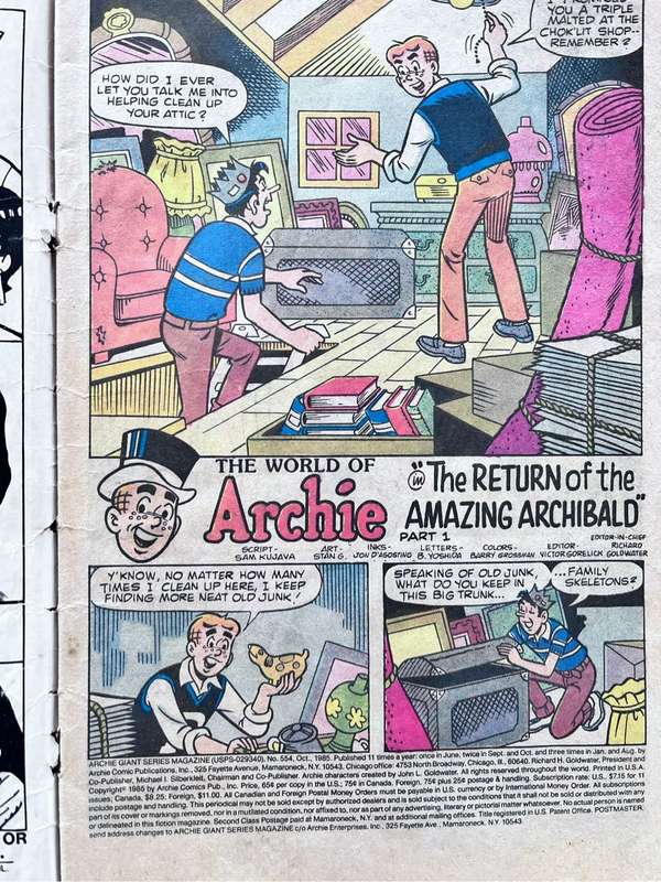 The World of Archie #554 (October 1985)