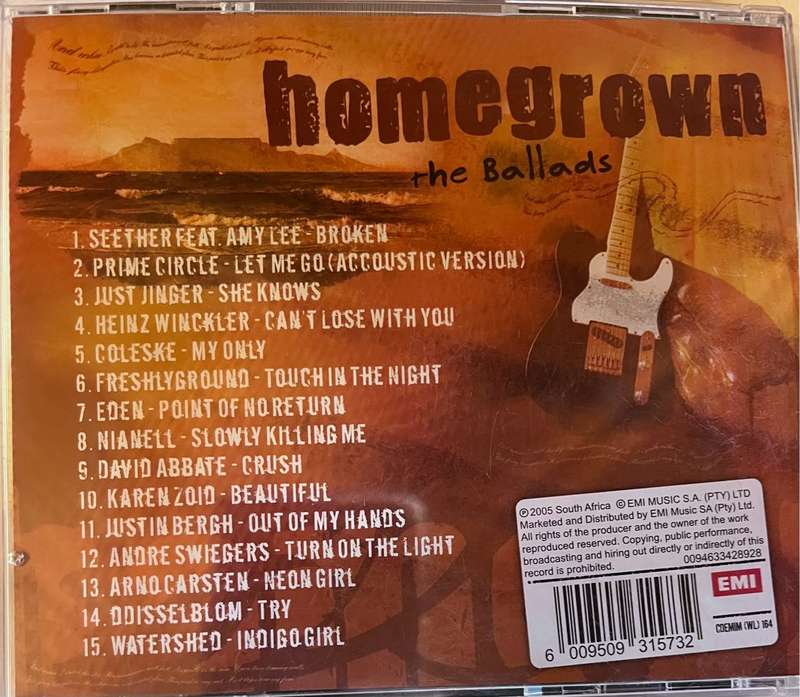 Homegrown - The Ballads (cd code: CDEMIM (WL) 164)