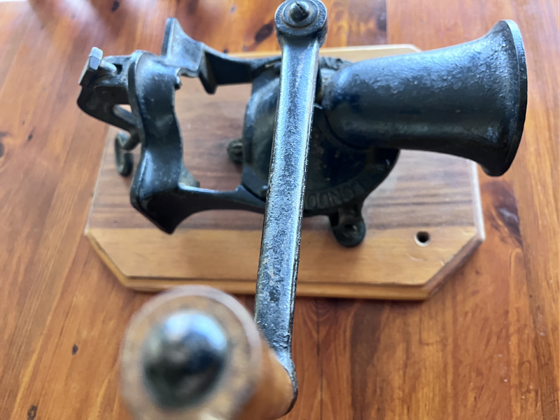 Vintage Spong coffee burr grinder - made in London