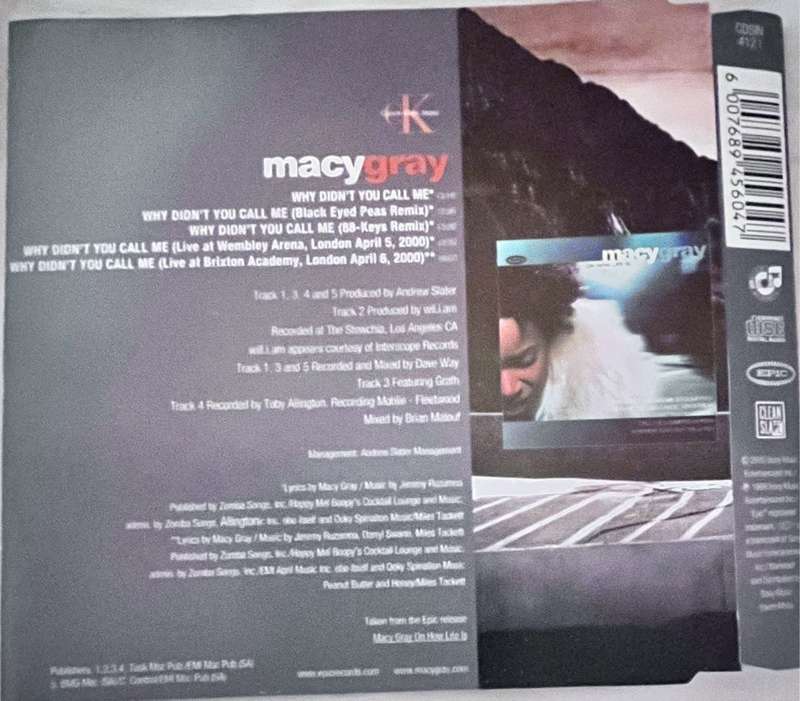 Macy Gray - Why didnt you call me (CD single) CDSIN4121