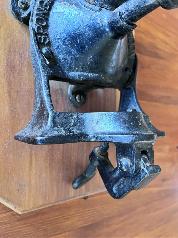 Vintage Spong coffee burr grinder - made in London
