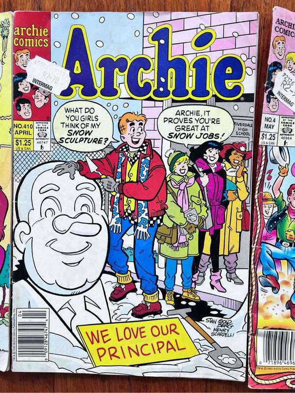 3 vintage Archie comics (1993)