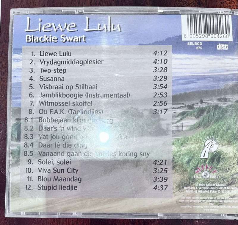 Liewe Lulu - Blackie Swart SELBCD275