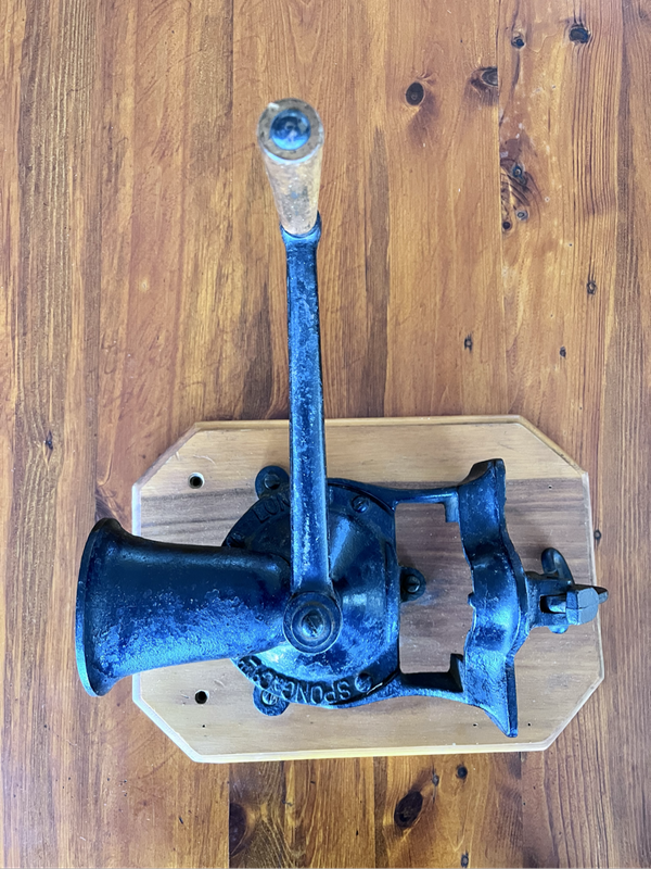 Vintage Spong coffee burr grinder - made in London