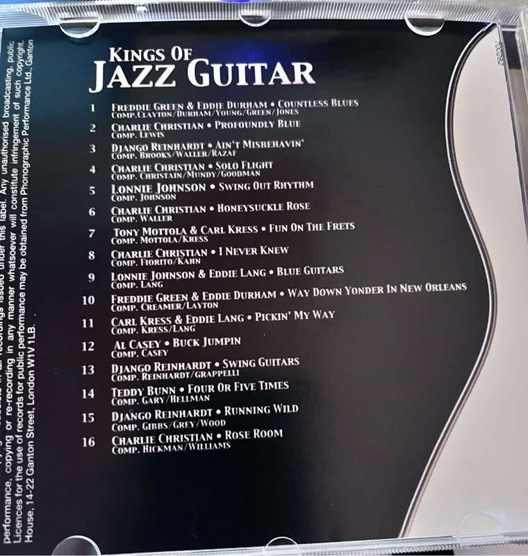 Kings Of Jazz Guitar (cd code 700282 - made in Netherlands)