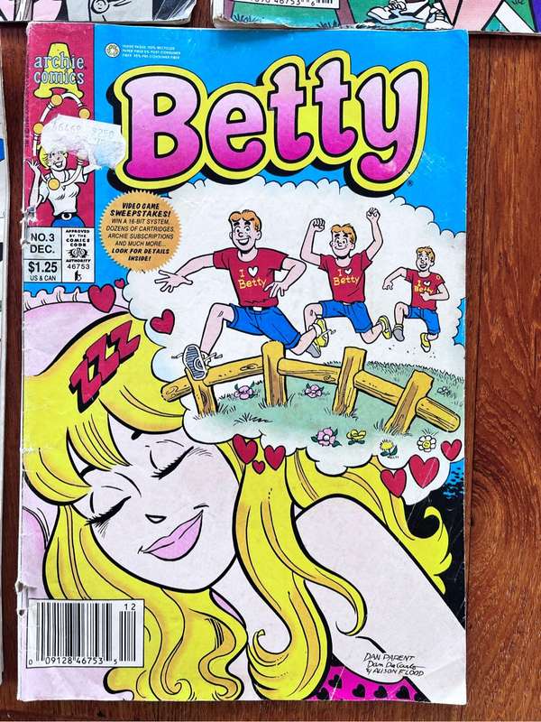 5 Betty comics - Archie Series (1988 - 1993)