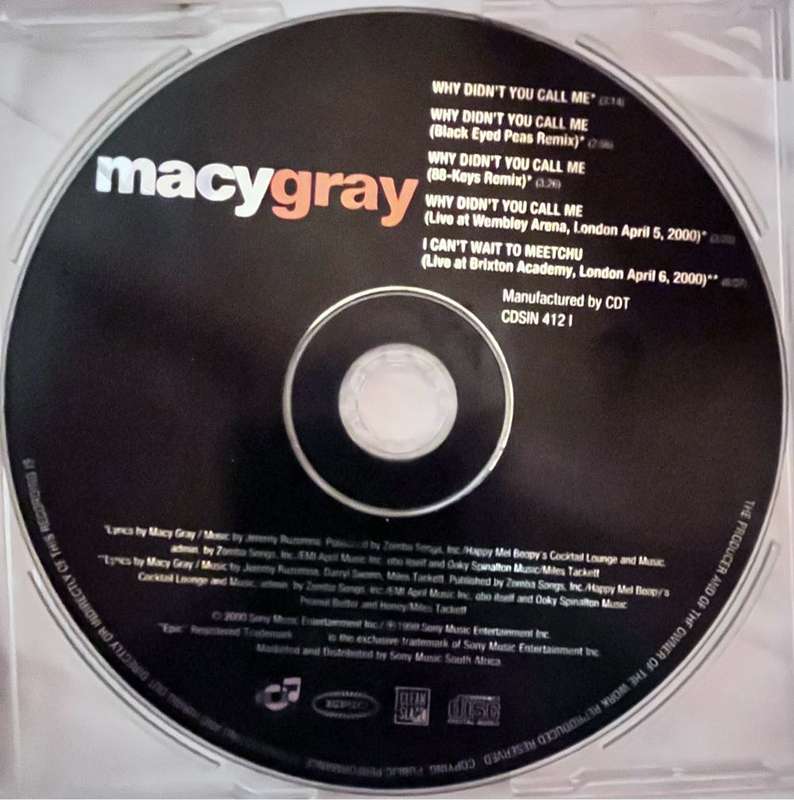 Macy Gray - Why didnt you call me (CD single) CDSIN4121