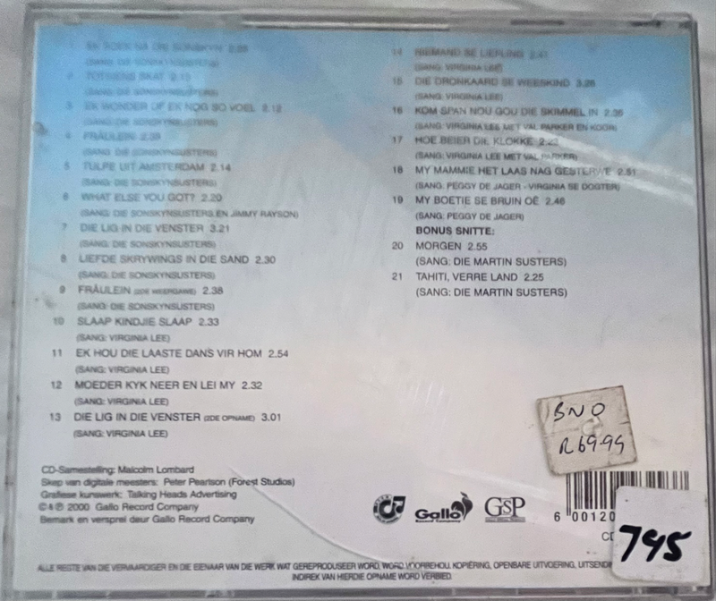 Die Sonskynsusters - So het hulle gesing CDTGE15