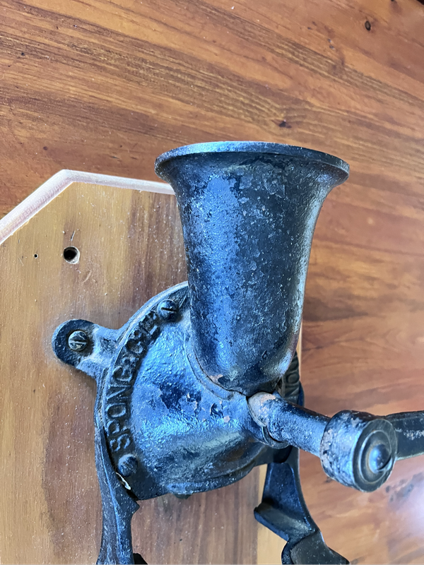 Vintage Spong coffee burr grinder - made in London