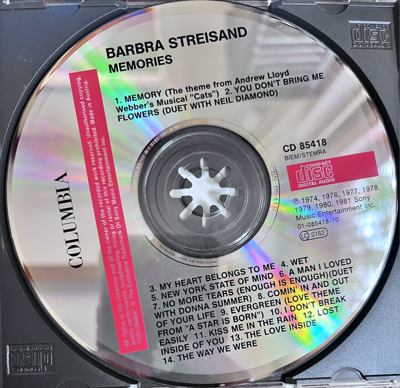 Barbra Streisand - Memories CD85418