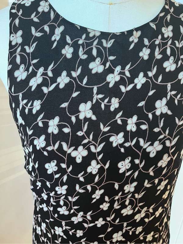 Black chiffon short dress (m)