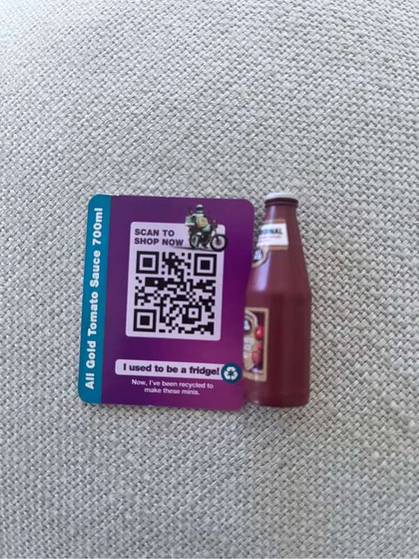 Little Shop Checkers All Gold Tomato Sauce (mini toy)