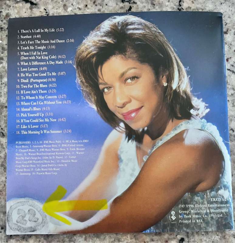 Stardust - Natalie Cole with promo single EKCD6249