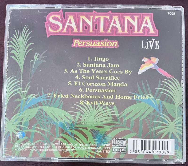 Santana - Persuasion Live (CD code 7008)