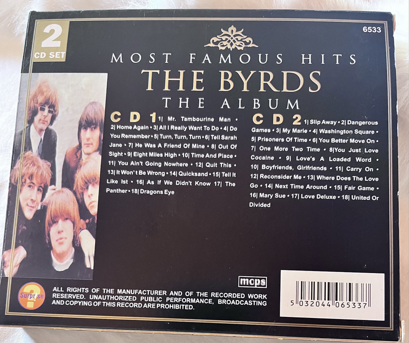 The Byrds - box set with 2 CDs