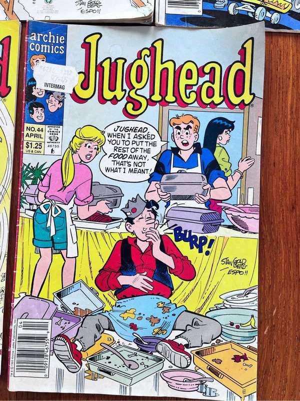 5 Jughead vintage Archie Series comics