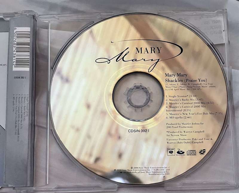 Mary Mary - Shackles (Praise you) CDSIN3921