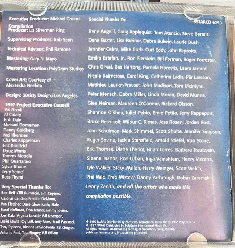 3 Grammy Nominees - 1995, 1996 and 1997