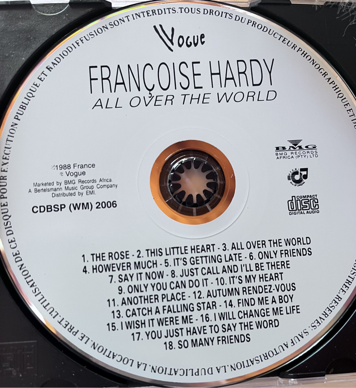 Francoise Hardy - All over the world CDBSP(WM)2006