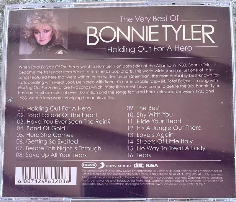 The very best of Bonnie Tyler CDCOL7387