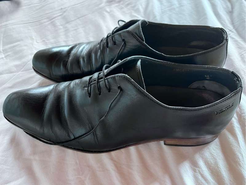 100% leather Pringle mens shoes (10, black)