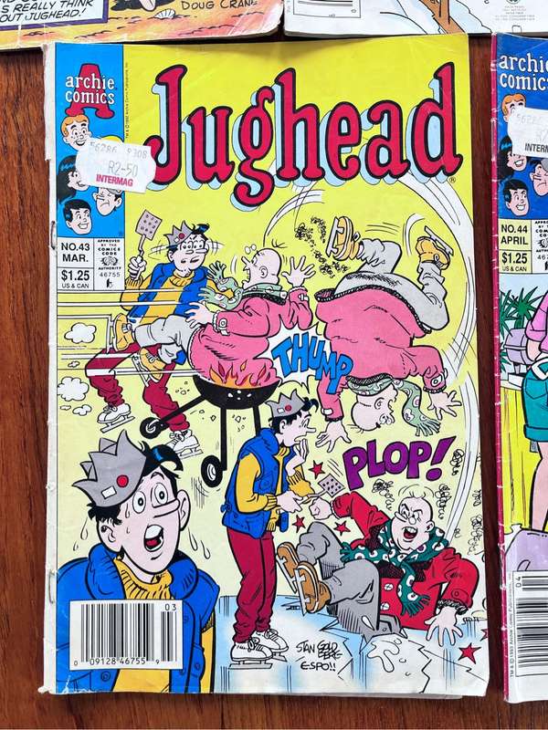 5 Jughead vintage Archie Series comics