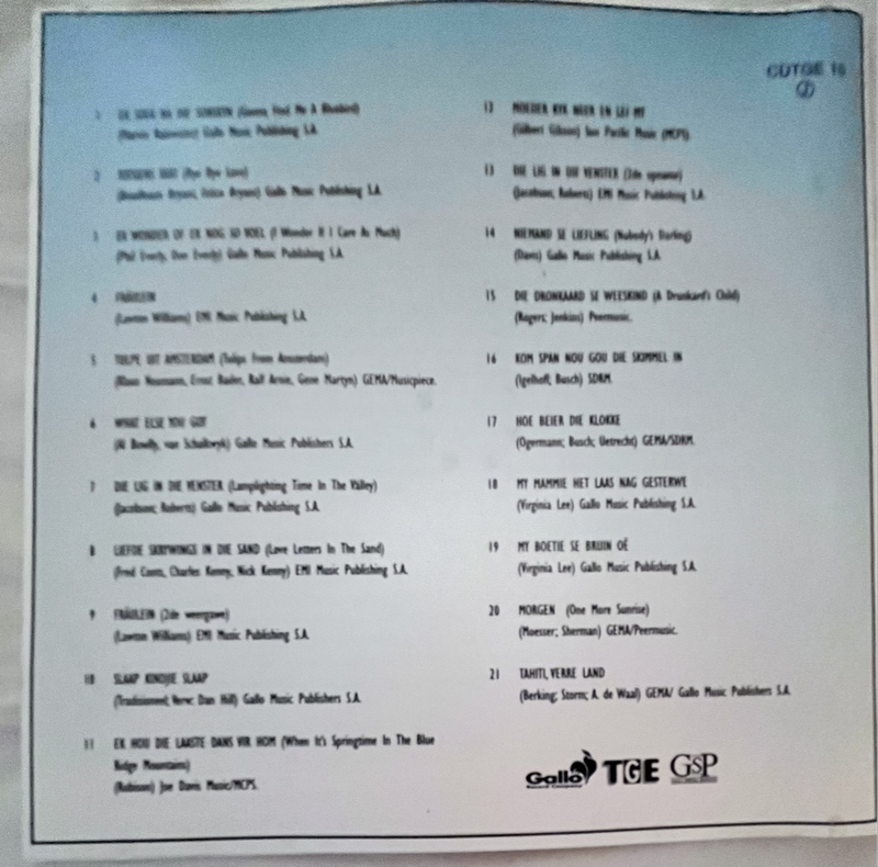 Die Sonskynsusters - So het hulle gesing CDTGE15