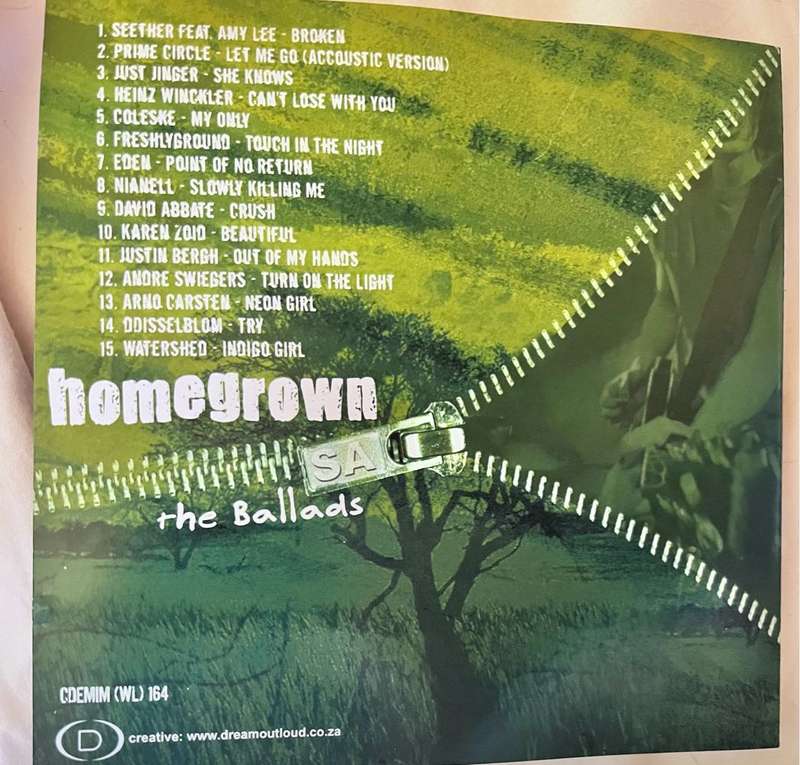 Homegrown - The Ballads (cd code: CDEMIM (WL) 164)
