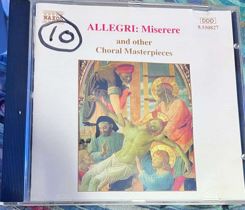ALLEGRI: Miserere and other Choral Masterpieces (made in Germany)
