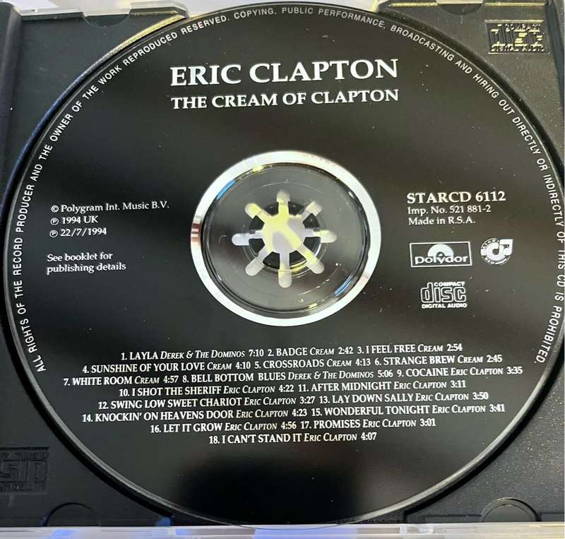 The Cream of Eric Clapton STARCD6112
