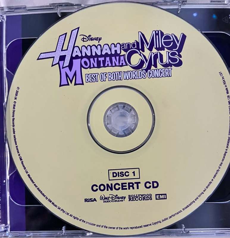Hannah Montana - Best of both worlds concert (CD and bonus dvd) made in RSA