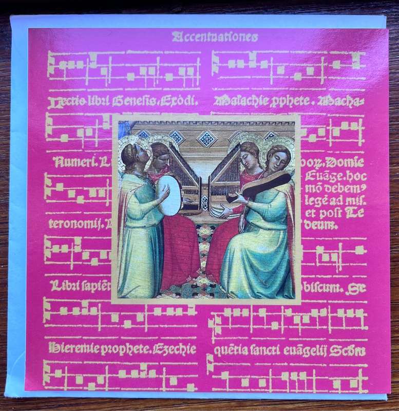 Beautiful square Christmas card (unused) with envelope (12.25cmx12.25cm)