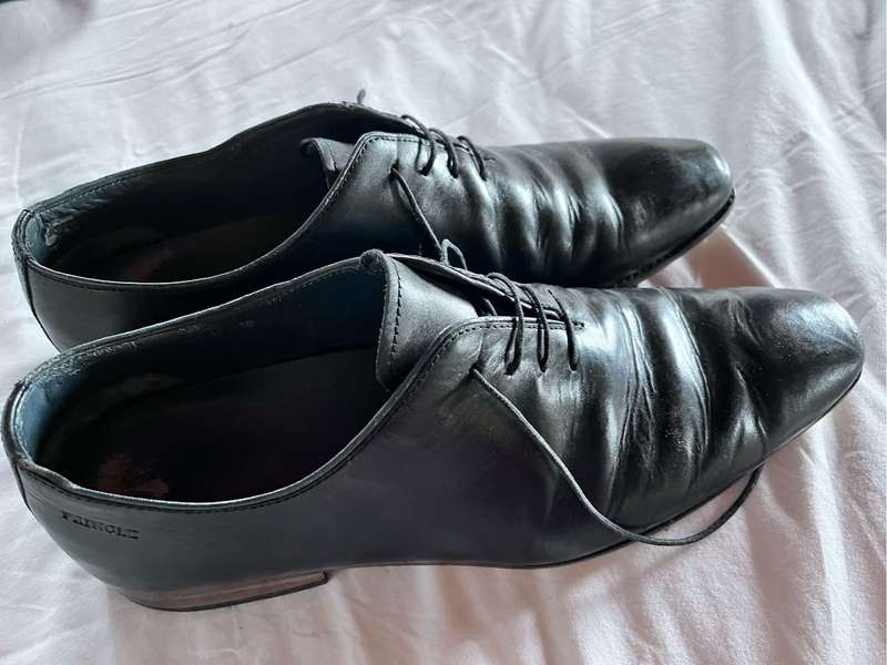 100% leather Pringle mens shoes (10, black)