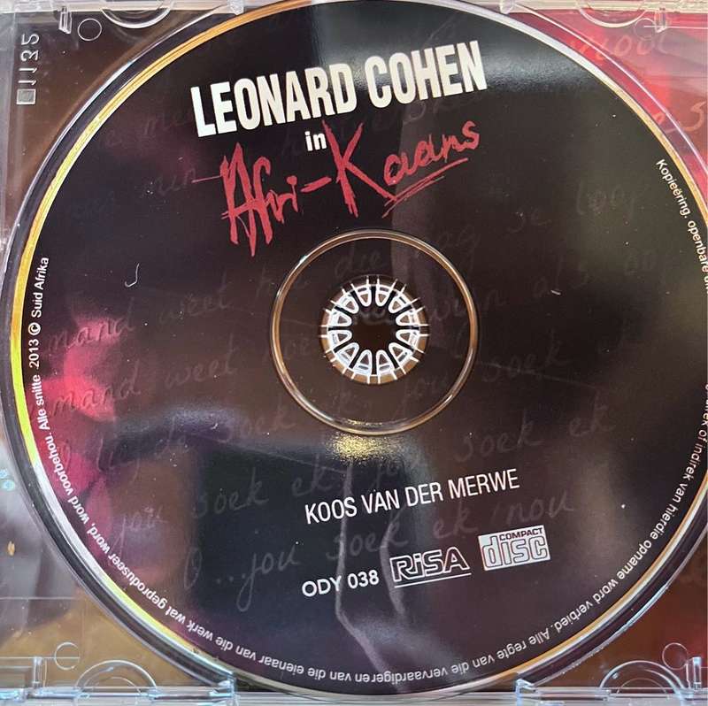 Leonard Cohen in Afri-Kaans Koos van der Merwe ODY038