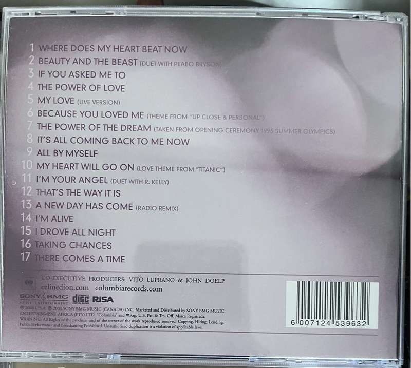 Celine Dion My Love Essential Collection (CDCOL7184)